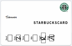 Custom Starbucks Card