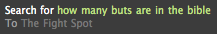 Search Referral: How Many Buts in the Bible