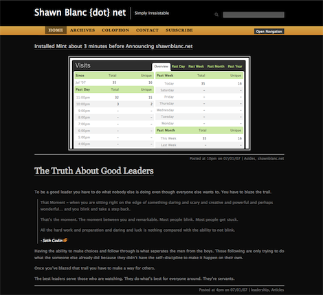 Shawn Blanc {dot} net